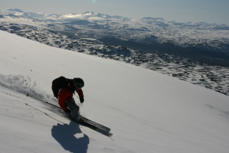 Heliski Riksgränsen 16 maj 2009. Foto: Andreas Bengtsson